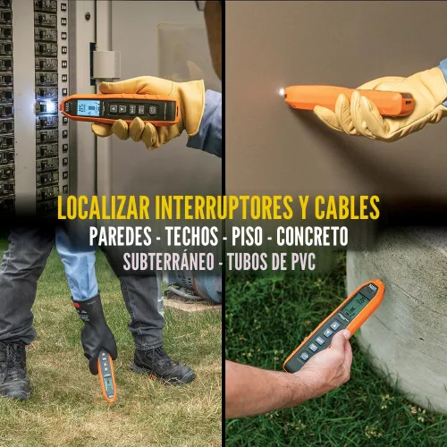 Miniatura 3 de Klein Tools ET450 - Kit avanzado de buscador de disyuntores subterráneos y trazador de cables para interruptores energizados y no energizados