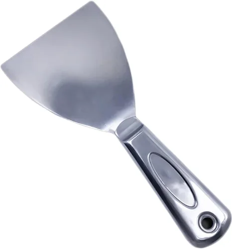 Miniatura 9 de Flex All - Cuchillo raspador de masilla de acero inoxidable, 6 pulgadas, acero inoxidable 420 de grado profesional, totalmente metálico, cuchillo