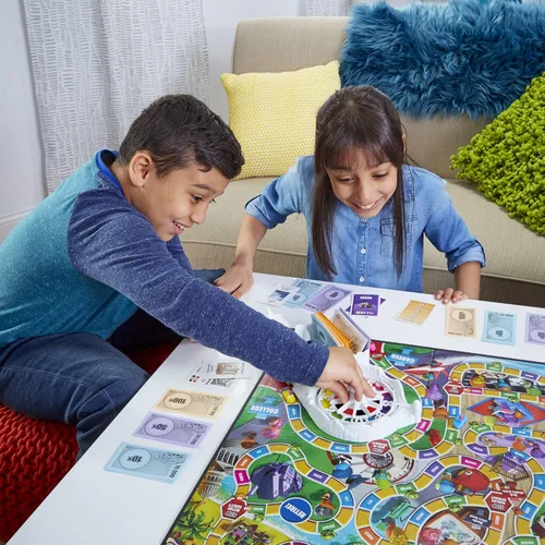 Miniatura 16 de Juego de mesa The Game of Life, juegos familiares para niños de 8 años en adelante, las clavijas vienen en 6 colores, juegos de mesa familiares