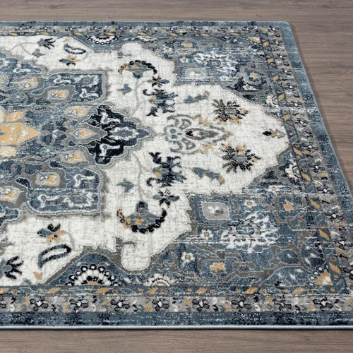 Miniatura 6 de LUXE WEAVERS Alfombra marroquí bohemia, 6 x 9, azul
