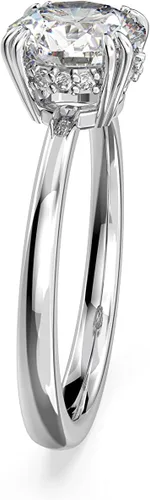 Miniatura 3 de Swarovski Colección de joyas de anillo de cóctel Constella, corte princesa, cristales transparentes