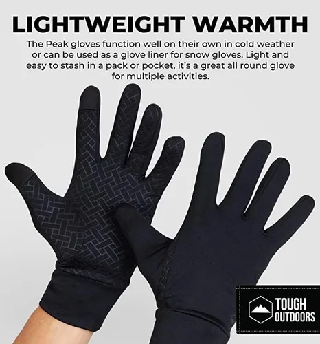 Miniatura 5 de Guantes de exteriores para pantalla táctil Guantes térmicos diseñados para correr, esquí, snowboard, ciclismo y enviar mensajes Mezcla de 90% nailon