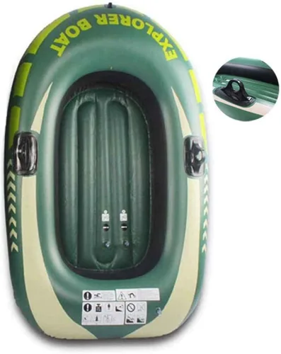 Barco de Pesca inflable, Kayak inflable portátil, Barco explorador de goma plegable, Canoa para deportes acuáticos Piscina de Playa, Barco de 2