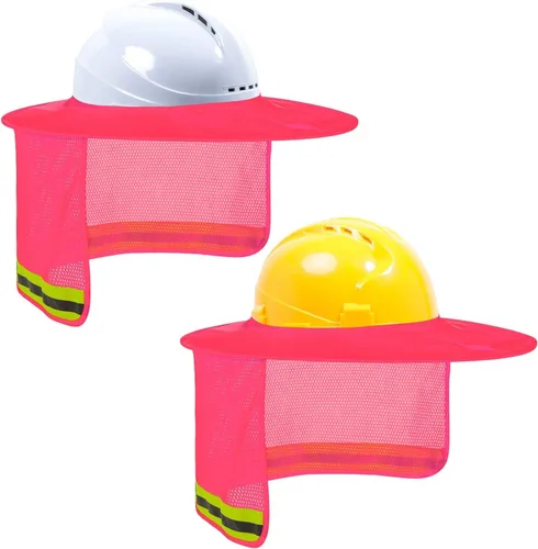 Miniatura 7 de TCCFCCT Parasol para sombrero duro, escudo de cuello de ala completa, 2 paquetes, casco duro no incluido