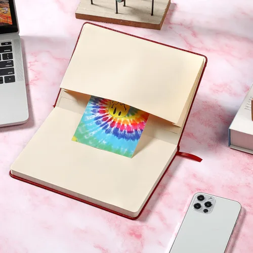 Miniatura 9 de Artfan Cuaderno/diario a rayas – Cuaderno clásico de piel sintética de papel grueso de alta calidad con bolsillo + separadores de páginas, regalos