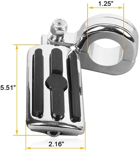 Miniatura 2 de TCMT Reposapiés universales de montaje en clavija de autopista para Harley Touring Road King Street Glide Road Glide Electra Glide Softail Sportster
