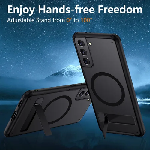 Miniatura 2 de TIANNIUKE Funda magnética para Samsung Galaxy Note 10, Compatible con MagSafe, Soporte ajustable, Translúcido mate antihuellas, Funda protectora a