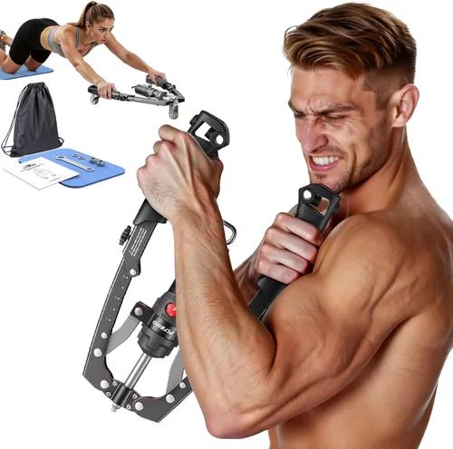 FLYBIRD Torcedor de Pecho y Brazo y Entrenador de Core, equipo de entrenamiento de pecho CoreFlex Twister de potencia hidráulica, 22-440 libras para