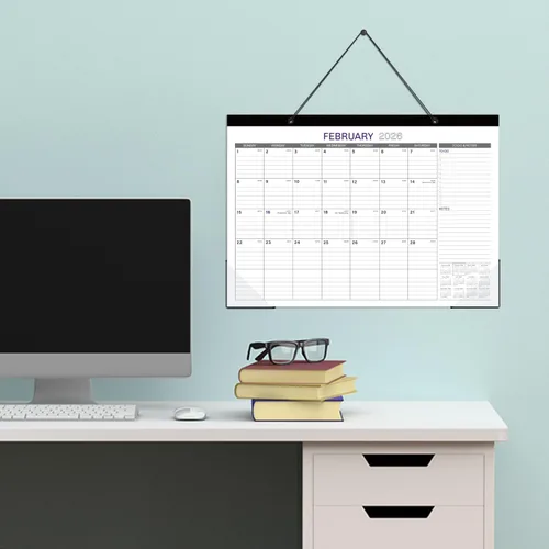 Miniatura 8 de Calendario de escritorio 2026, calendario de escritorio de 17 x 12 pulgadas, enero de 2026 a diciembre de 2026, calendario de 12 meses 2026