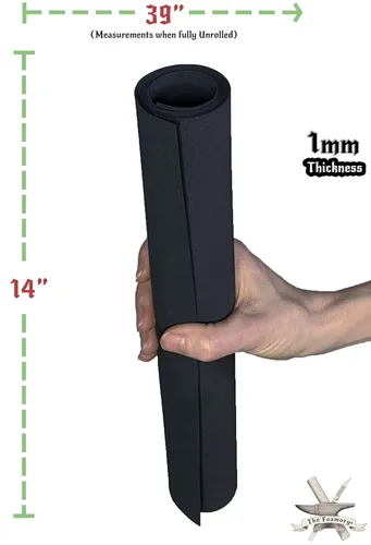 Miniatura 4 de Espuma EVA de Retención de Forma para Cosplay 1mm (1mm-10mm) 35.56x99.06 cm Hojas de Espuma EVA de Alta Densidad Negras o Blancas.