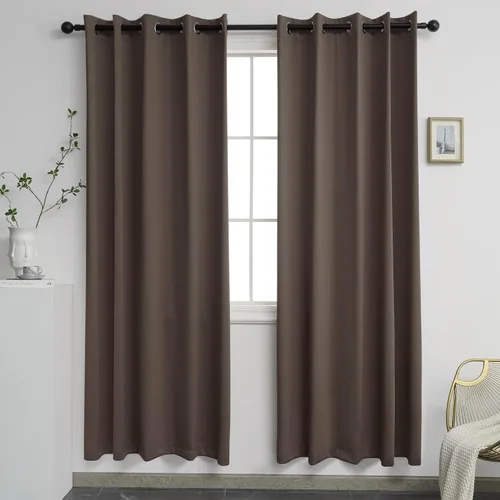 Miniatura 91 de YGO - Cortinas verdes de 183 cm de ancho por 213 cm de largo para dormitorio - Cortinas opacas con ojales en la parte superior, extra anchas