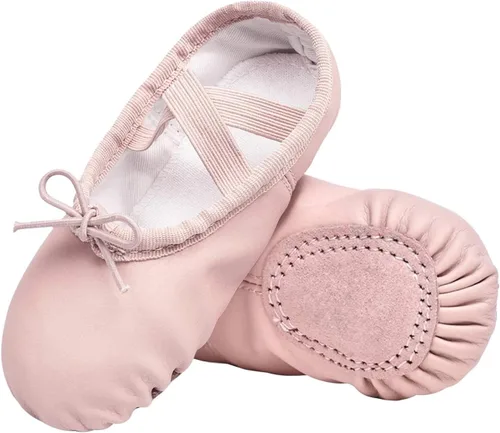 Miniatura 8 de Stelle Ballet Shoes for Girls Boys Close-Fit PU Professional Dance Slippers for Toddler/Little Kid/Big Kid