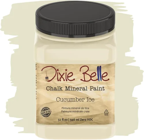 Miniatura 287 de Dixie Belle Paint Company - Pintura con acabado de tiza para muebles, color negro (Caviar), 1 galón, 128 fl oz, pintura mineral color rosa intenso