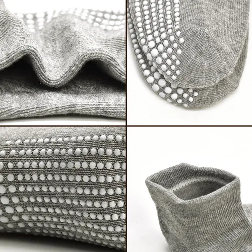 Miniatura 6 de ELUTONG - Calcetines antideslizantes para niños pequeños, paquete de 12 pares, calcetines de tobillo con agarre para bebés, niños y niñas de 0 a 7