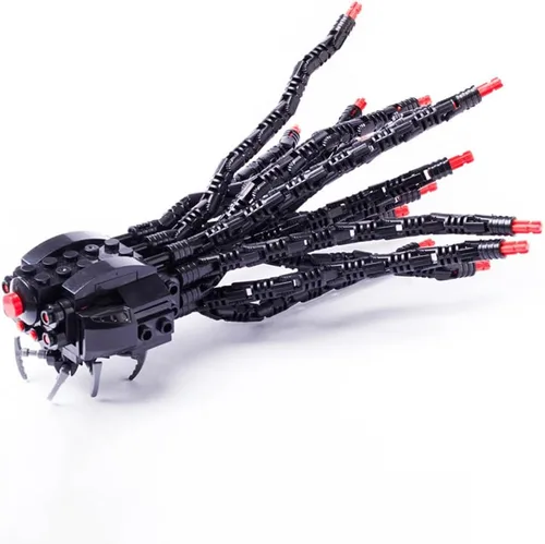 Miniatura 6 de Aetheria MOC - Robot centinela con tentáculos, juego de construcción de películas de ciencia ficción, escenas de batalla, bloques de construcción