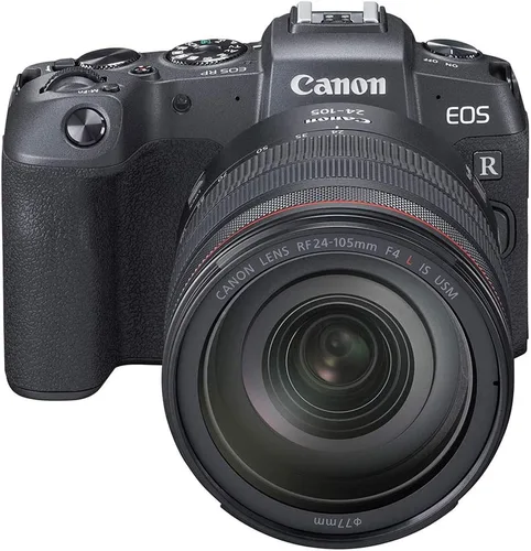 Miniatura 3 de Canon Cámara digital sin espejo EOS RP con lente de 0.945-4.134 in (3380C012) + lente Canon EF de 1.969 in + adaptador de montaje EF-EOS R + tarjeta