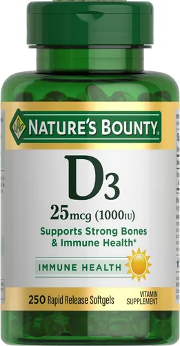 Miniatura 11 de Nature's Bounty Vitamina D3 1000 100 mg Geles blandos, 120