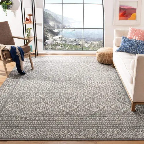 Miniatura 172 de Safavieh - Alfombra decorativa de la colección Tulum, modelo TUL264F, estilo marroquí, bohemio y desgastado, no suelta pelusa, para sala, vestíbulo
