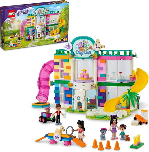 LEGO Friends Pet Day-Care Center 41718 - Juego de juguetes de construcción para niños, niñas y niños a partir de 7 años (593 piezas)