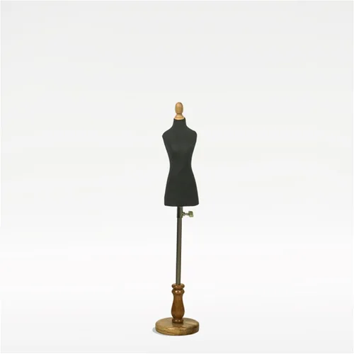 Adjustable Mini Female Mannequin Dress Form with Wooden Base - Perfect for Sewing, Display, Tailoring, Fashion Design, and Crafting - Height
