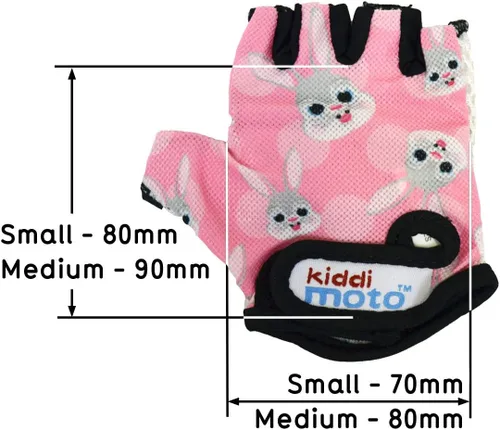 Miniatura 2 de Kiddimoto Guantes de bicicleta antideslizantes para niños y niñas, guantes de ciclismo sin dedos para niños de 2 a 8 años, guantes de ciclismo sin