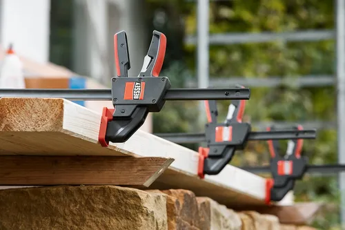 Miniatura 7 de BESSEY EHK SERIES - Fuerza de sujeción de 600 lb - 12 in - Juego de abrazaderas de gatillo EHKXL12 - Profundidad de garganta de 3.625 in.