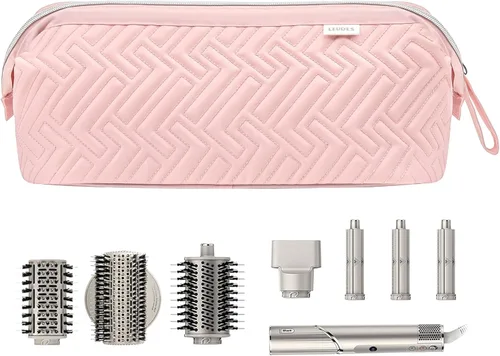 Miniatura 6 de Leudes Bolsa de Viaje para Herramientas de Cabello para Shark Flexstyle Estuche de Transporte Portátil Shark Hair Air Wrap Estuche para Secadora Rosa