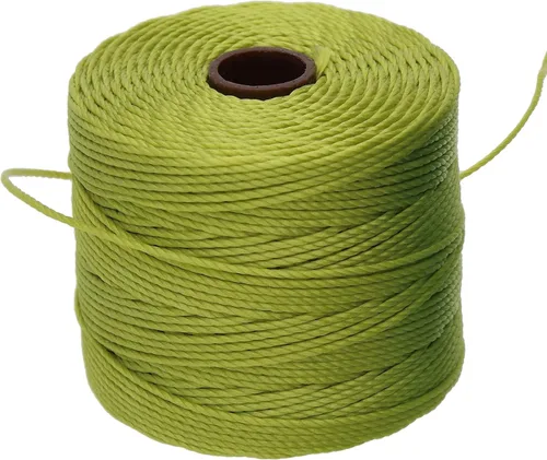 Miniatura 23 de The Beadsmith S-Lon - Cordón de nailon trenzado de 0.020 in para cuerda, color rojo oscuro, TEX210, carrete de 77 yardas