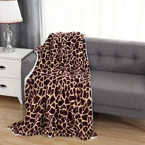Miniatura 14 de Elegant Comfort Manta de Sofá Reversible de Sherpa Sólida, Manta para Todas las Estaciones - Súper Suave, Acogedora y Afelpada - Manta Decorativa