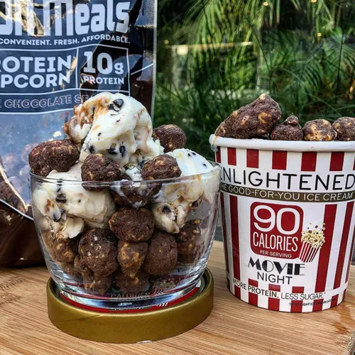 Miniatura 6 de ICON Meals Palomitas de maíz con alto contenido de proteínas, todo natural, Air Popped, cero azúcar añadido, 0.35 onzas de proteína, 1 bolsa