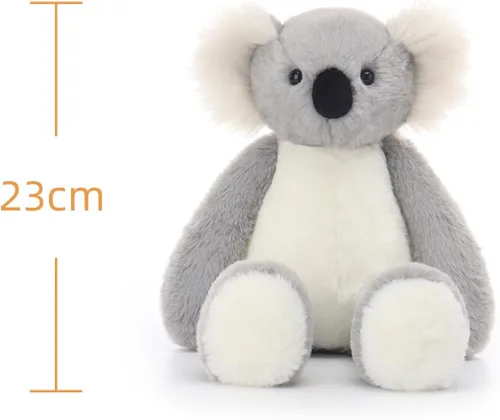 Miniatura 9 de Apricot Lamb Juguetes de peluche de koala gris, suave, perfecto para niños (koala gris, 9 pulgadas)