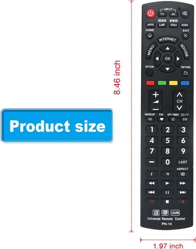 Miniatura 2 de Nuevo controlador universal reemplazado remoto funciona para 99% Panasonic LED LCD APRENDER 3D TV también SUBs N2QAYB000926 N2QAYB000485 N2QAYB000837