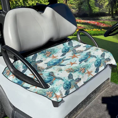 Miniatura 18 de Yewattles Universal personalizado carrito de golf cubierta de asiento de verano al aire libre Anti-caliente Club Coche Coche Manta Green Lawn Golf