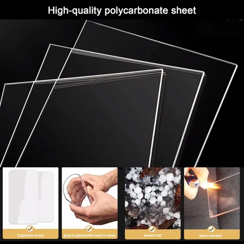 Miniatura 6 de Toldo para puerta de aleación de aluminio para fregadero, cubierta de policarbonato transparente, protección contra la lluvia y la nieve, protección