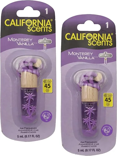 Miniatura 4 de California Scents Ambientadores colgantes, collar de vial colgante, ambientador colgante para automóvil y eliminador de olores para olores fuertes