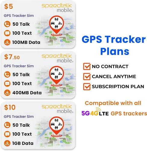 Miniatura 4 de Tarjeta SIM GSM SpeedTalk Mobile para Rastreadores GPS 5G 4G - Dispositivos de Rastreo para Mascotas, Niños, Personas Mayores y Vehículos - Servicio
