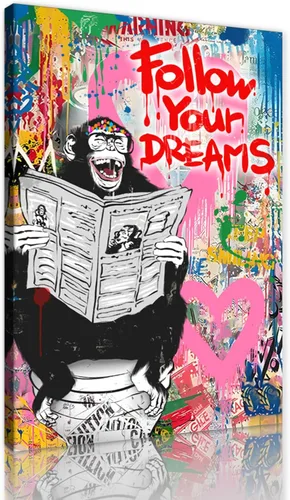 Miniatura 122 de Yatsen Bridge Arte Callejero Clásico Banksy Graffiti Arte de Pared Detrás de la Cortina Pósters Pinturas en Lienzo Imágenes de Graffiti Coloridas