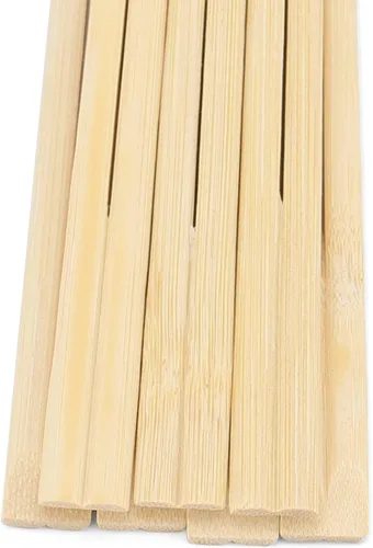 Miniatura 4 de MANCHAP 500 pares de palillos desechables de 8 pulgadas, palillos de bambú de 7.9 in a granel, palillos de madera china para comer, catering, comida