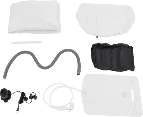 Miniatura 9 de Bañera inflable médica, bañera de ducha portátil de PVC con bomba de aire eléctrica y bolsa de agua, cama de ducha de doble diseño, ayuda