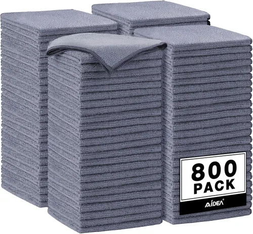 Miniatura 40 de AIDEA Paño de Limpieza de Microfibra Negro 10PK, Toallas de Microfibra para Autos, Paños de Lavado Premium, Paños para Limpiar Polvo Libres