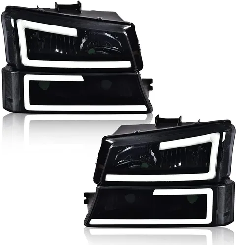 Miniatura 11 de PIT66 Faros LED, Compatible con 2003-2006 Chevy Silverado 1500 2500 3500 HD 2003 2004 2005 2006, Compatible con 2003-2006 Chevy Avalanche 1500 2500