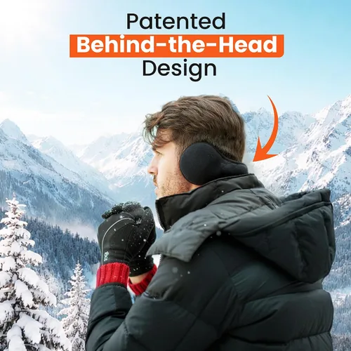 Miniatura 2 de 180s Degrees Behind-the-Head Ear-Warmers Adjustable & Foldable Earmuffs