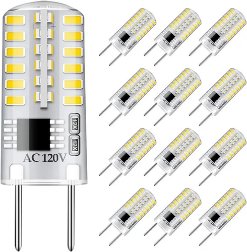 Miniatura 9 de Bombilla LED G8 regulable 3W blanco cálido 3000K T4 base bi-pin 120V 20W-25W reemplazo de bombilla halógena para debajo del gabinete, iluminación