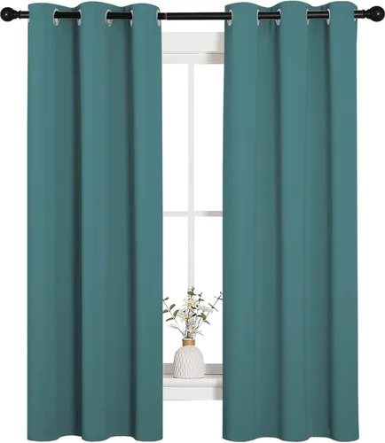 Miniatura 2 de NICETOWN Paneles de Cortinas de Cocina Cortinas Opacas, Cortinas Opacas con Aislamiento Térmico con Ojales Sólidos/Cortinas