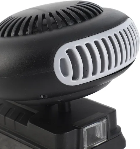 Miniatura 6 de lyrlody Ventilador de calentador portátil alimentado por batería 18V iones de litio 2 ajustes de temperatura 30-80 Calentador eléctrico compacto