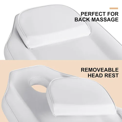 Miniatura 8 de Artist hand Mesa facial hidráulica, silla de tatuaje, cama de masaje ajustable profesional para esteticista, belleza, spa, cama de pestañas