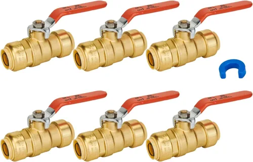 Miniatura 10 de Válvula de cierre de bola de 1 pulgada, Válvula de bola de 1 pulgada SUNGATOR, Accesorios de cierre de agua de conexión por presión, Accesorios