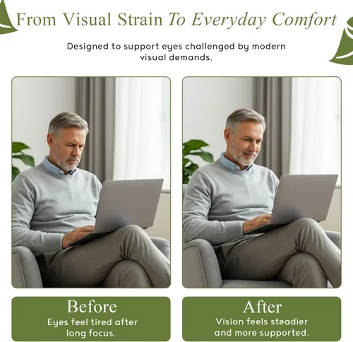 Miniatura 6 de Vision - Formulado por expertos, mezcla natural y robusta para el bienestar de los ojos, con luteína, zeaxantina, astaxantina, zinc, tiamina