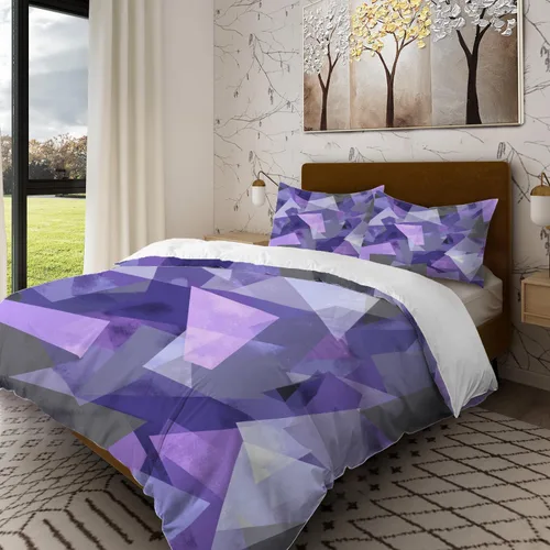 Miniatura 16 de Batmerry Compass Rose Twin Size 3 Pieces Bedding Duvet Cover Sets, Soft Fluffy Floral Themed Design 100% Cotton Printed Duvet Cover for All Season