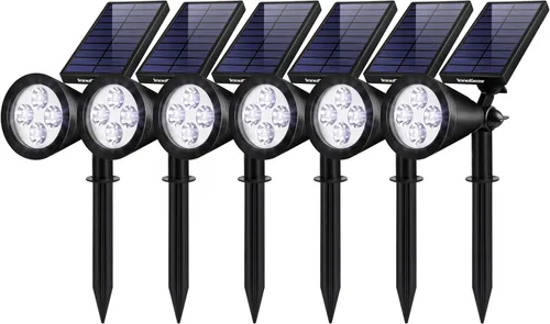 Miniatura 24 de InnoGear Luces solares 2 en 1, impermeables, para exteriores, paisajismo, iluminación, luz de pared, encendido/apagado automático, para patio